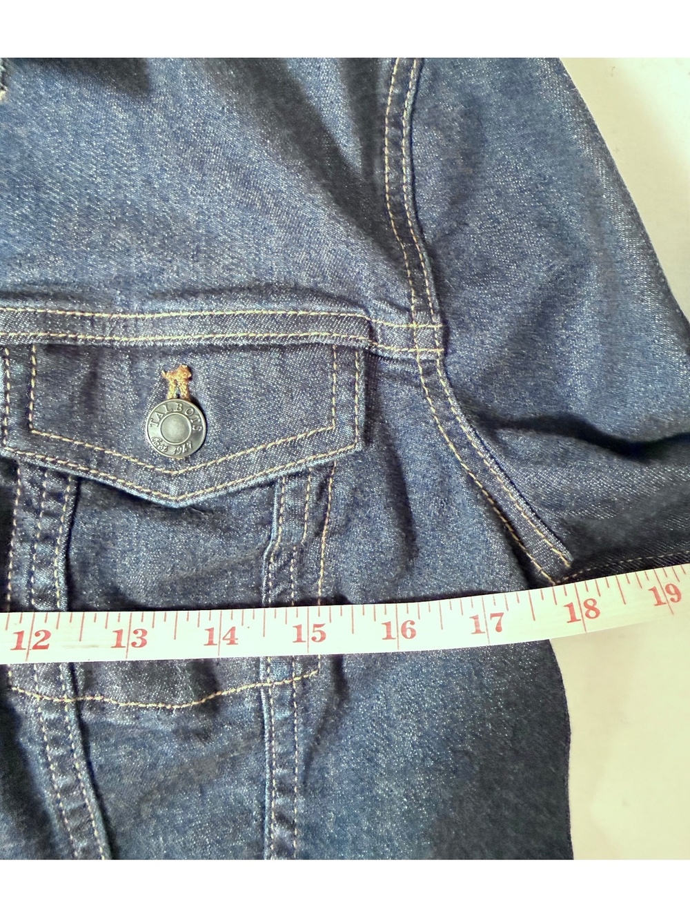 Talbots Petites Small Petite Dark Wash Denim Jean Jacket SP - Picture 6 of 7